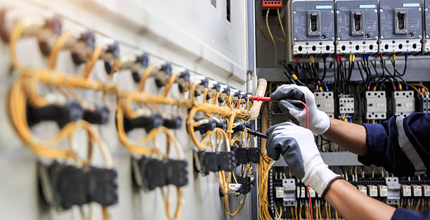 Professional Electrician technician working in Great River, NY